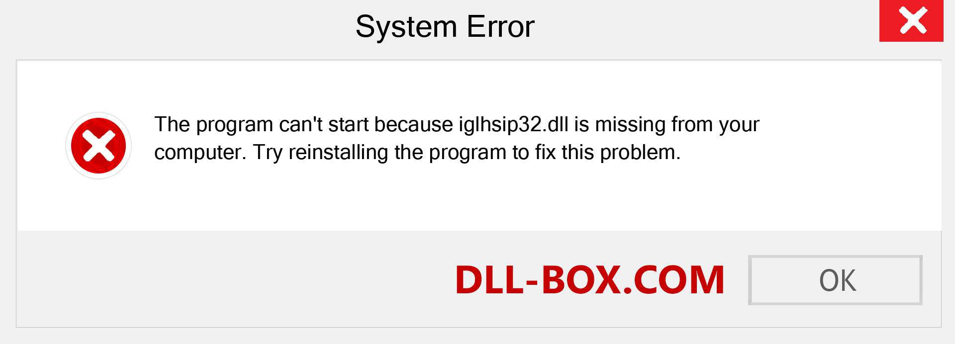  iglhsip32.dll file is missing?. Download for Windows 7, 8, 10 - Fix  iglhsip32 dll Missing Error on Windows, photos, images